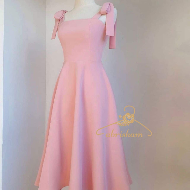 لباس مجلسی صورتی دخترونه