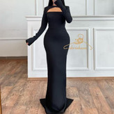 لباس عروسی مشکی ساده و شیک