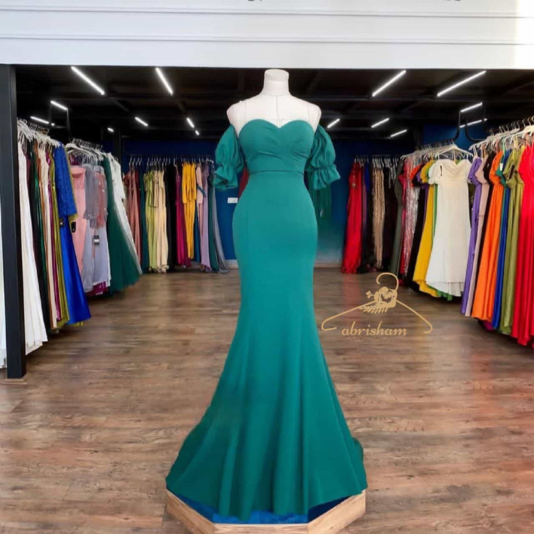 پیراهن بلند مجلسی دکلته