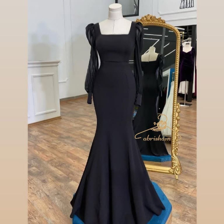 لباس شب پوشیده سایزبزرگ