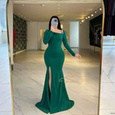 لباس شب بلند کرپ جدید ۲۰۲۵