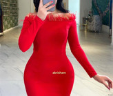 لباس مجلسی پوشیده آبی کاربنی