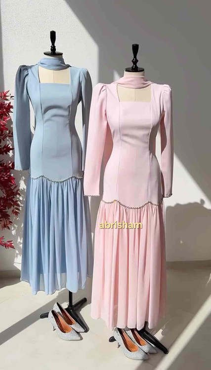 مدل لباس مجلسی پوشیده ماکسی با رنگ خاص