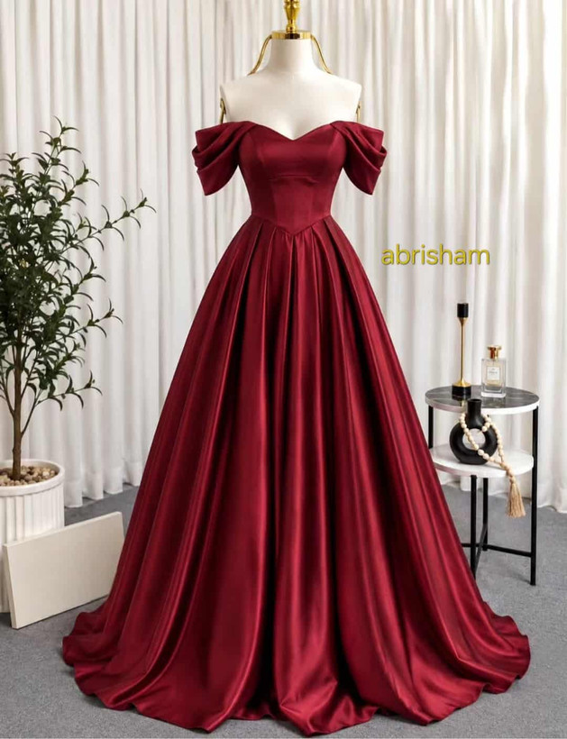 خرید پیراهن مجلسی ماکسی ساتن زنانه کد ۲۲۳